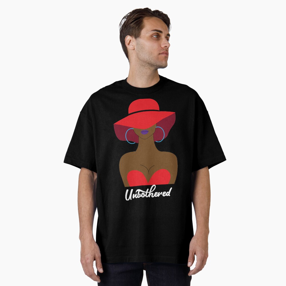 Unbothered Sexy Black Woman With Red Hat
