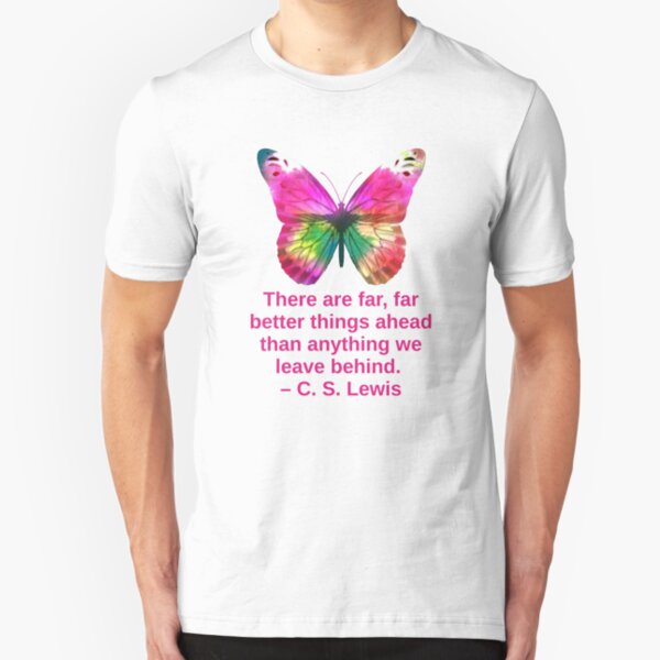 Butterfly – C. S. Lewis Slim Fit T-Shirt