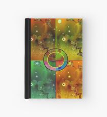 Cuaderno de tapa dura Undersea men Stained Glass Window version