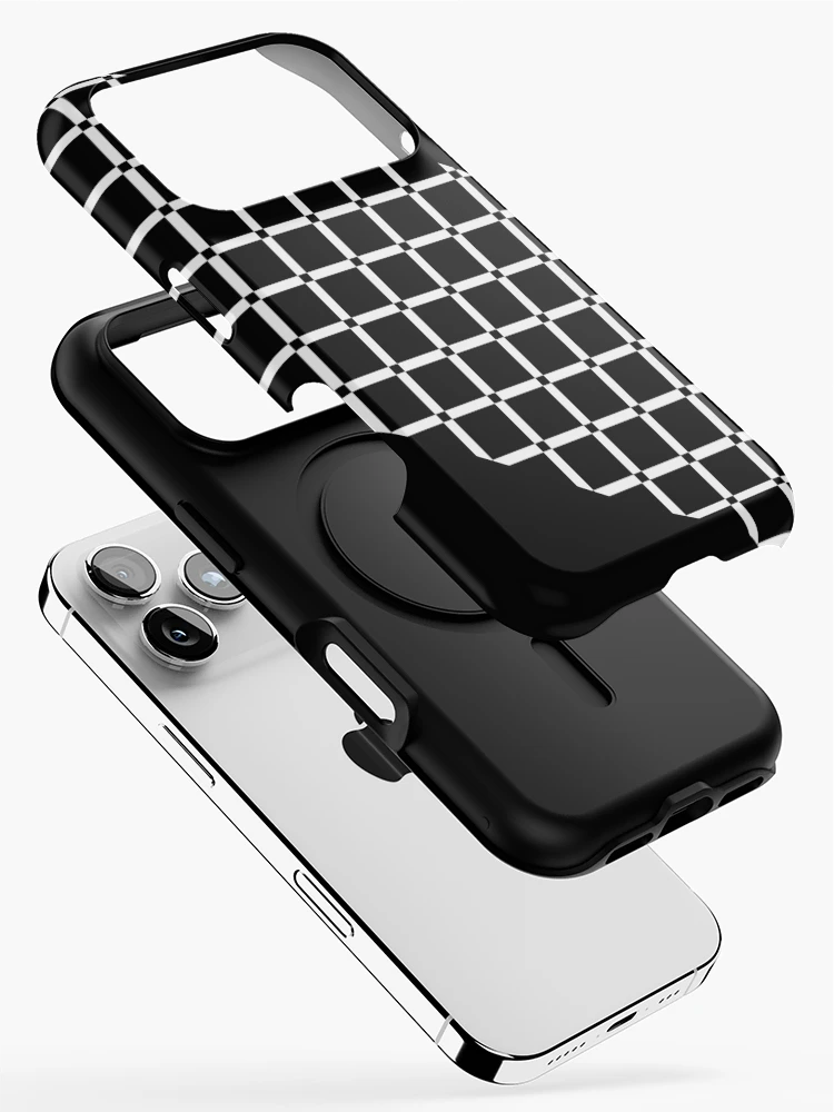 Thumbnail 2 of 4, iPhone Case, Modern Block Pattern With Geometric Edges designed and sold by Poetic Patterns Studio.