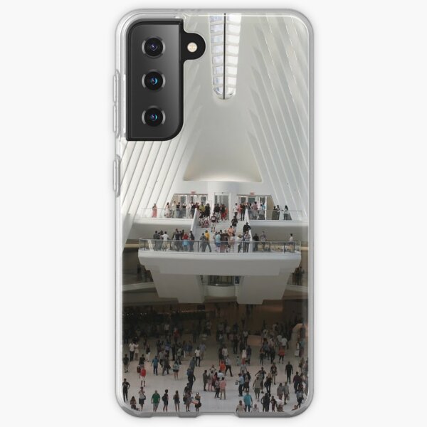 #architecture #indoors #group #business modern airport ceiling crowd city Samsung Galaxy Soft Case