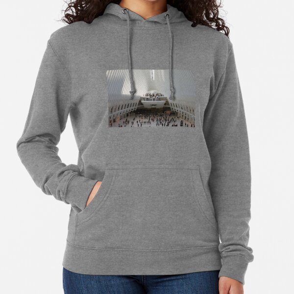 #architecture #indoors #group #business modern airport ceiling crowd city Lightweight Hoodie