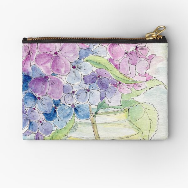 Hydrangea, Still Life Zipper Pouch