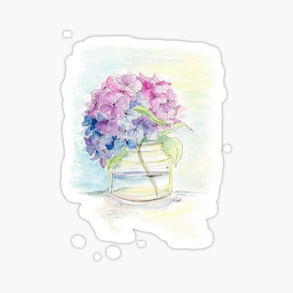 Hydrangea, Still Life Sticker