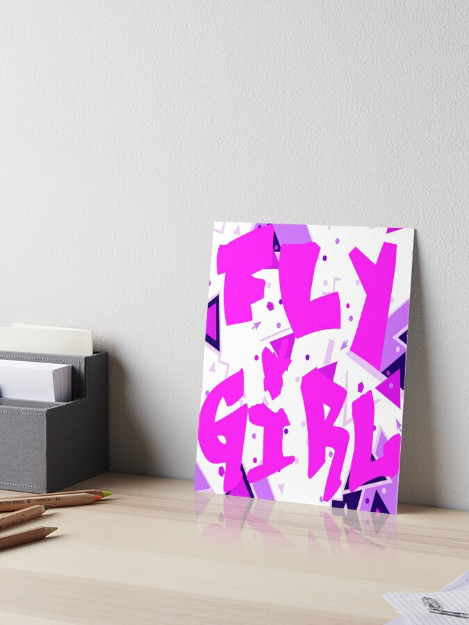 Fly Girl 80s 90s B Girl Old School Hip Hop Gear Art Board Print