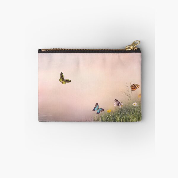 Item preview, Flowers and Butterflies near a pond designed and sold by svetlanna.