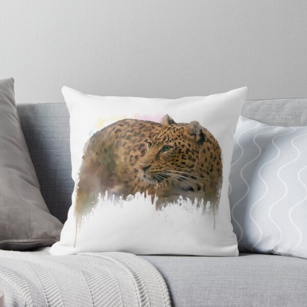 Item preview, Digital Painting of Leopard on white background designed and sold by svetlanna.