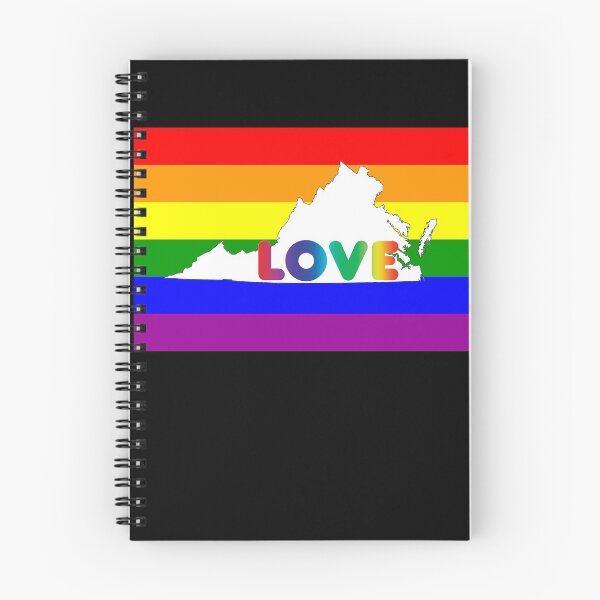 Item preview, Virginia Gay Pride Shirt - Virginia LGBT Rainbow Flag Shirt - Virginia Map - I Love Virginia designed and sold by Galvanized.