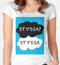 Stydia? Stydia. Women's Fitted Scoop T-Shirt