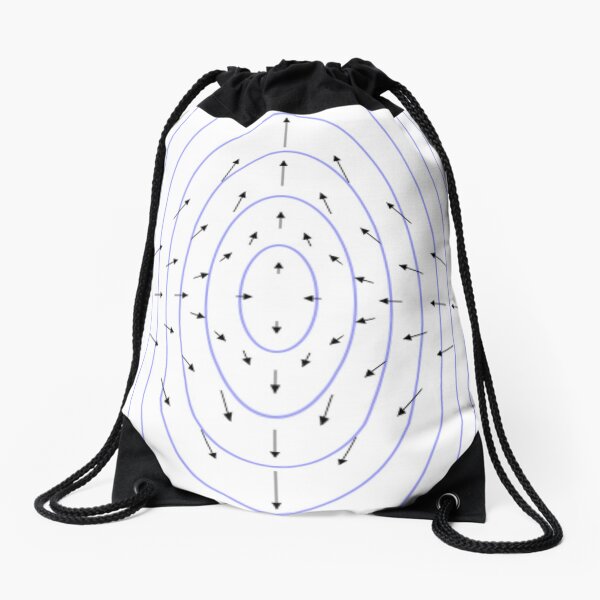 #shape #pattern #abstract #design illustration vortex futuristic modern Drawstring Bag