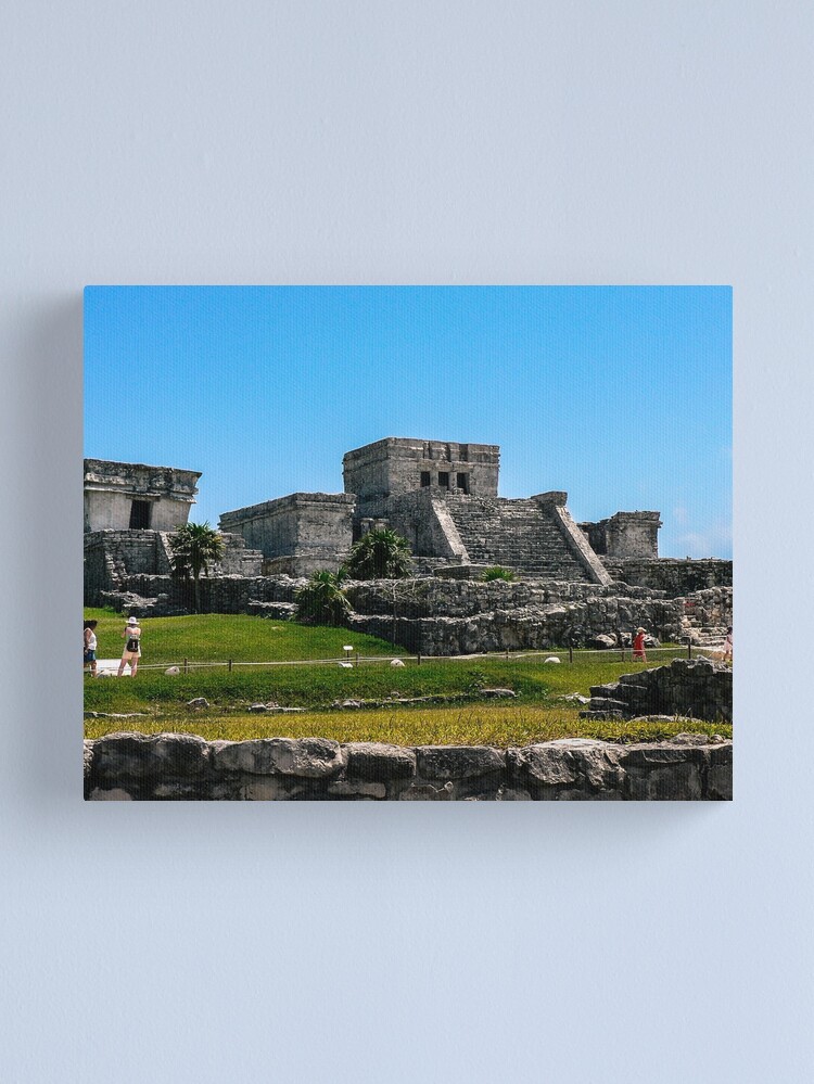 Thumbnail 1 of 3, Canvas Print, Tulum Ruins designed and sold by darren-j-mcleod.