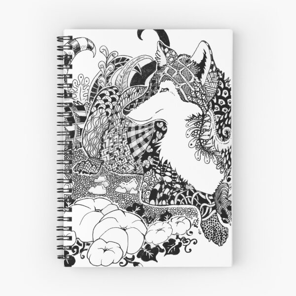 Item preview, Fox Tangle Doodle Pattern Design designed and sold by Stormslegacy.