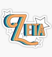 Retro Zeta Sticker