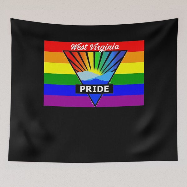 Item preview, West Virginia Gay Pride Shirt - West Virginia LGBT Rainbow Flag Shirt - West Virginia Map designed and sold by Galvanized.