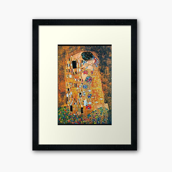 Gustav Klimt - The kiss Framed Art Print