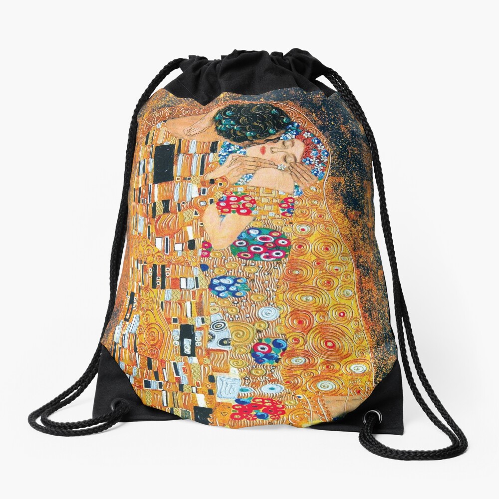 Gustav Klimt - The kiss Drawstring Bag