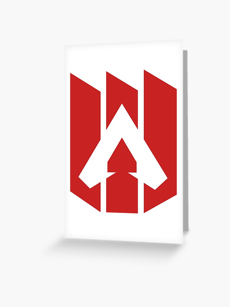 Apex Legends Logo Transparent Greeting Card By Czmods Redbubble