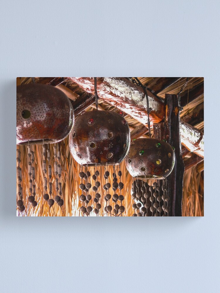 Thumbnail 1 of 3, Canvas Print, Tulum Wind Chime designed and sold by darren-j-mcleod.