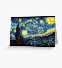 Vincent Van Gogh - Starry night Greeting Card