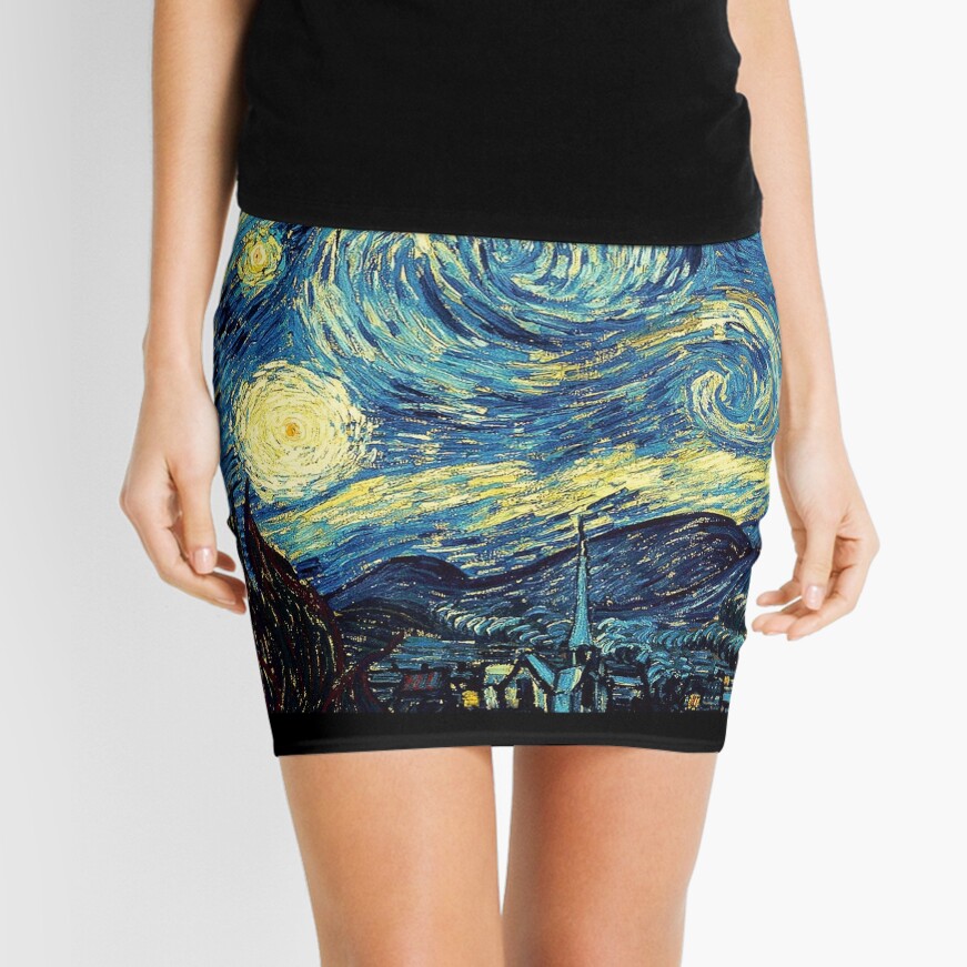 Vincent Van Gogh - Starry night Mini Skirt