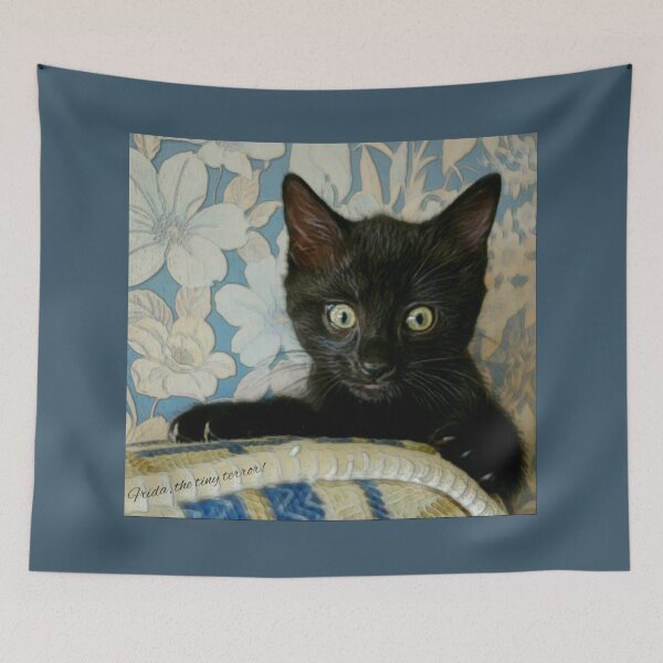Item preview, Little black kitten- Frida, the tiny terror!  designed and sold by tinytiger77.