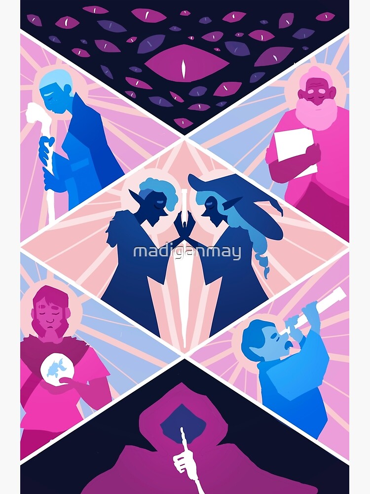 The adventure zone IPRE crew seven birds balance Premium Matte Vertical