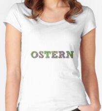 Liebe Ostern Tailliertes Rundhals-Shirt