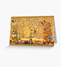 Gustav Klimt - The tree of life Greeting Card