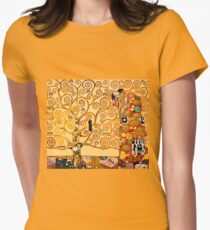 Gustav Klimt - The tree of life Women's Fitted T-Shirt