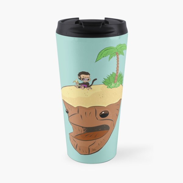 Monkey and Island, simplified Travel Mug