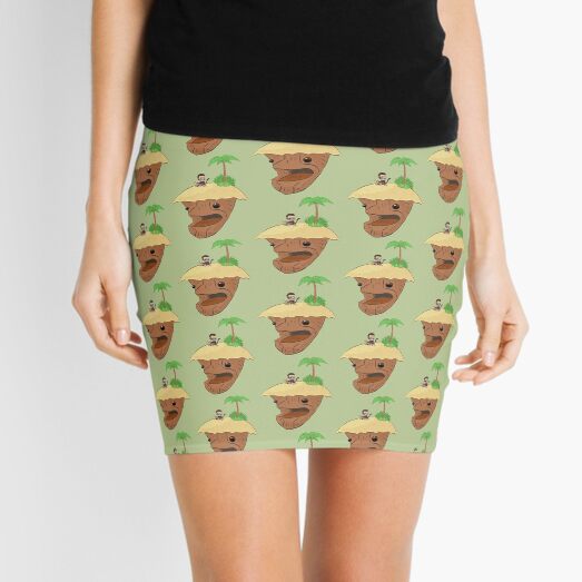 Monkey and Island, simplified Mini Skirt