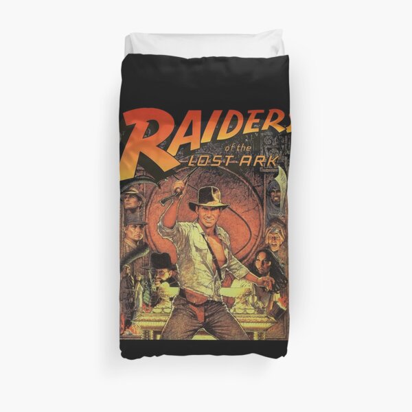 funny raider movies Duvet Cover