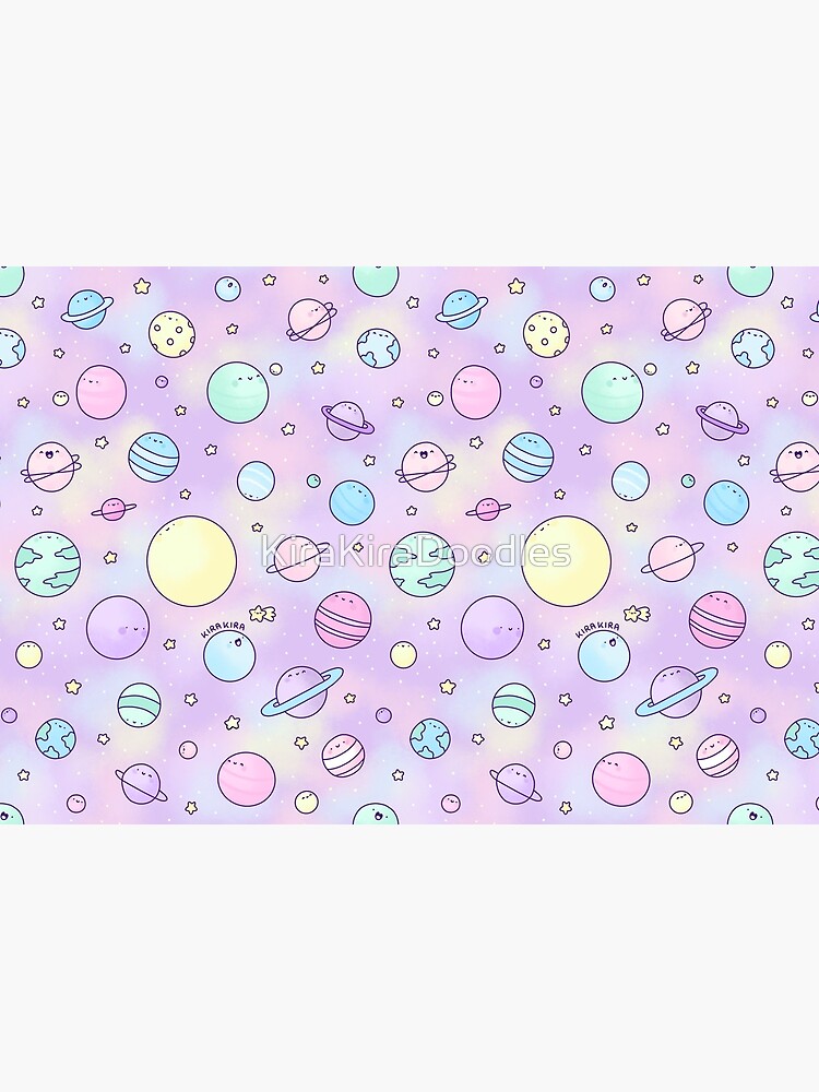 Pastel Planets Doodle by KiraKiraDoodles