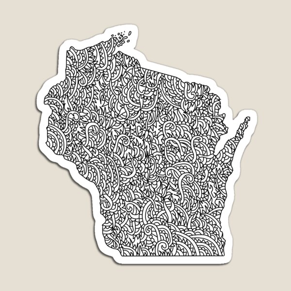 Wisconsin Map Magnet