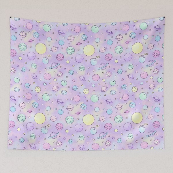 Item preview, Pastel Planets Doodle designed and sold by KiraKiraDoodles.