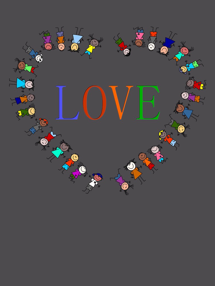 Thumbnail 6 of 6, Premium Oversized Hoodie, LOVE - Human Diversity and Unity designed and sold by LemonTreeDesign.