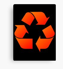 Recycle Symbol by Chillee Wilson Canvas Print