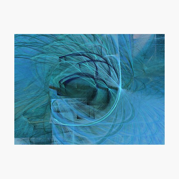 Blue, Blue and Blue Photographic Print
