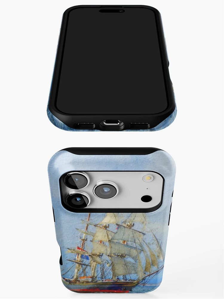 Thumbnail 3 of 4, iPhone Case, Tallship - Sailing Clipper Case designed and sold by LemonTreeDesign.