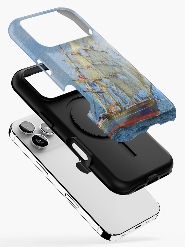 Thumbnail 2 of 4, iPhone Case, Tallship - Sailing Clipper Case designed and sold by LemonTreeDesign.