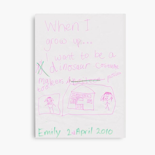 When I grow up . . . I want to be (Emily) Canvas Print