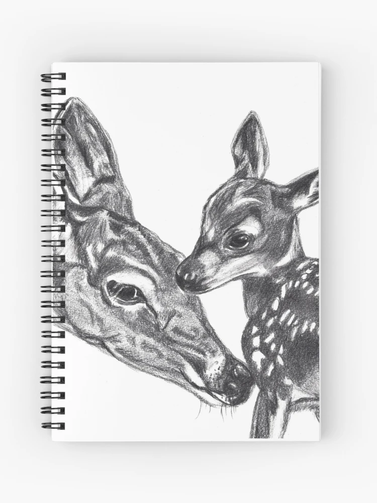 Sketch Book: Cute Retro Deer Large Drawing Paper Book, Gifts for Girls  Friend Sister Her, 8.5 x 11, 102 pages (Paperback)