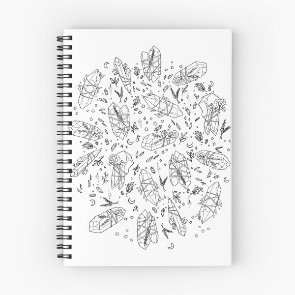 Item preview, Crystal pattern  designed and sold by LinearLineArt.
