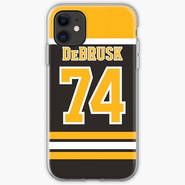 Boston Bruins Jake DeBrusk Home Jersey Back Phone Case iPhone Soft Case