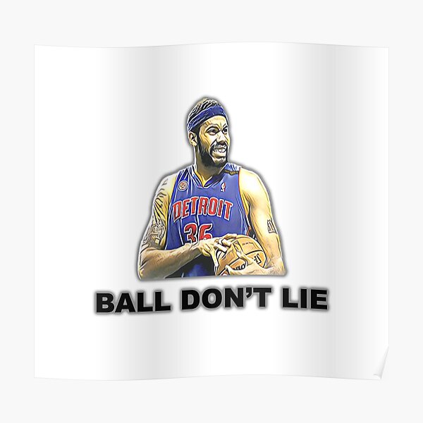 Ben Wallace Detroit Jersey Qiangy - Ben Wallace - Posters and Art Prints