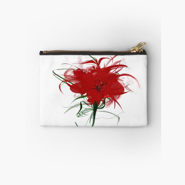 Item preview, Red flower white by mjvision Mia Niemi designed and sold by mjvisiondesign.