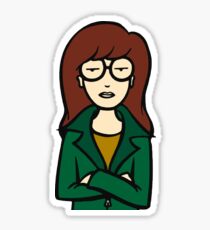 Daria Arms Folded Sticker