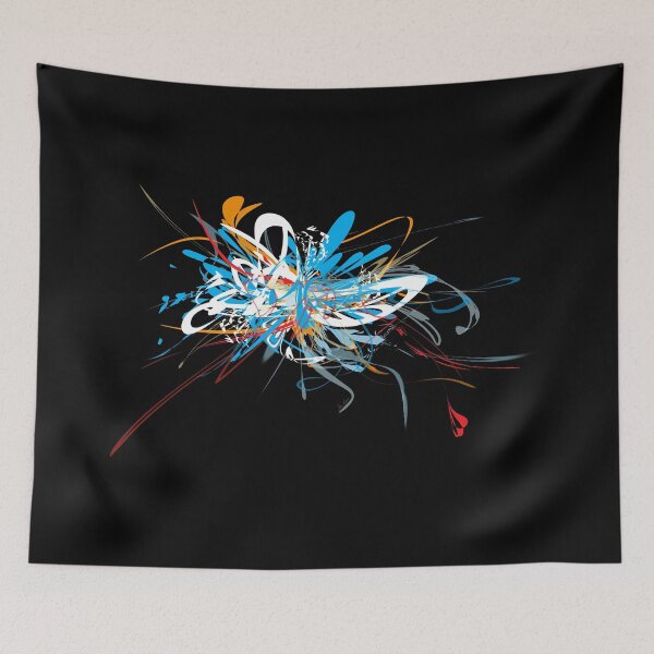 Item preview, Blue, red, orange, black by mjvision Mia Niemi designed and sold by mjvisiondesign.