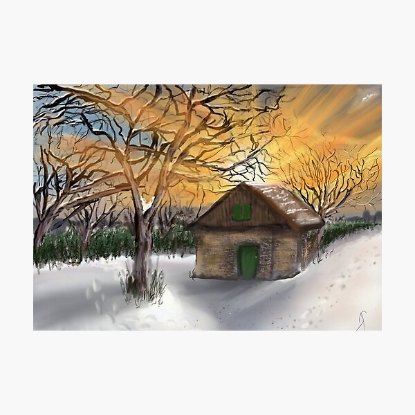 Item preview, Refuge in the winter snow designed and sold by Soualigua.