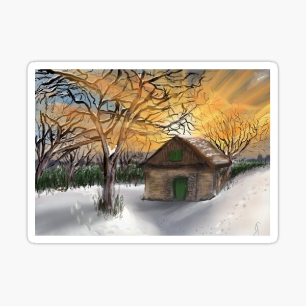Item preview, Refuge in the winter snow designed and sold by Soualigua.